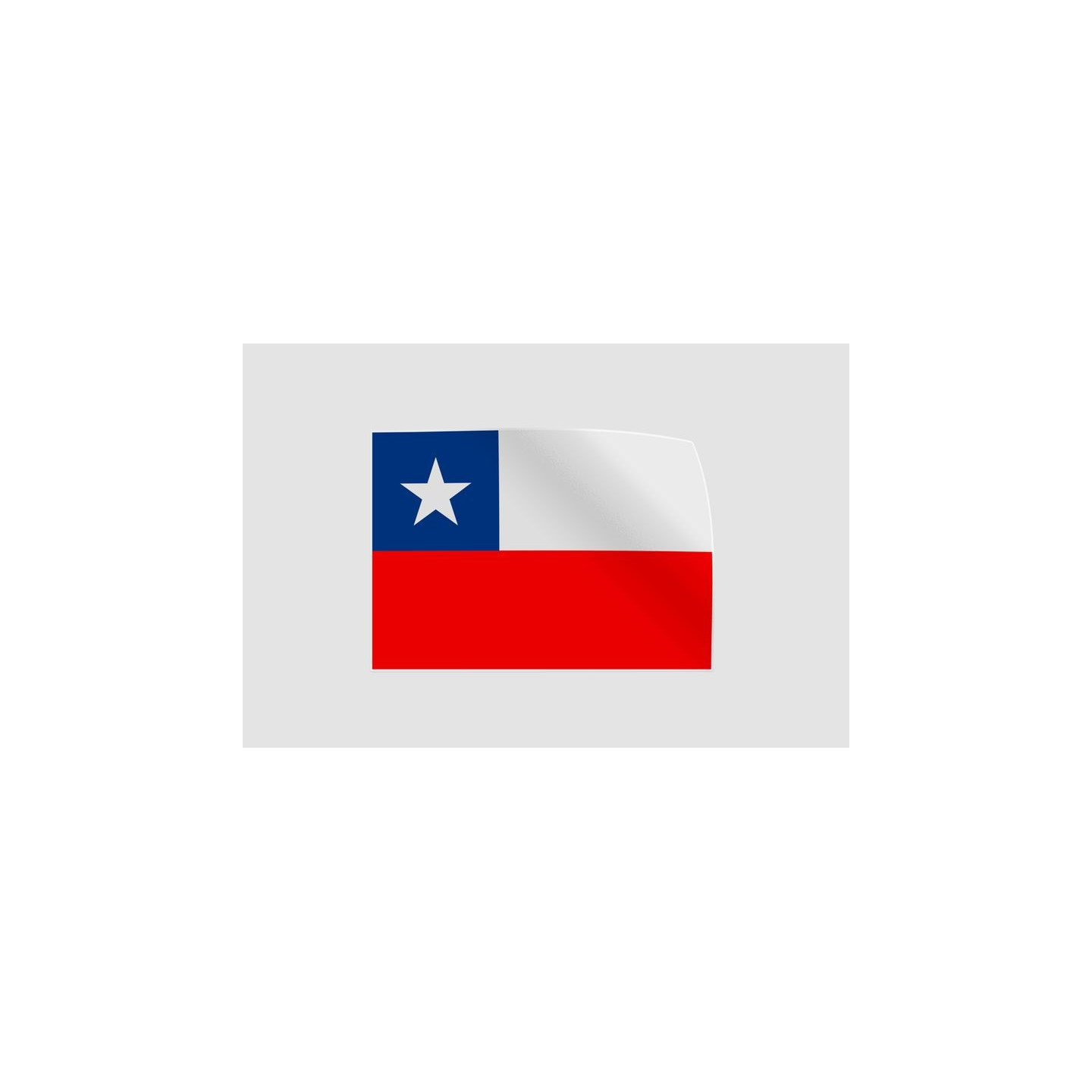 Chile Flag Style 3 Sticker - DecalsHouse