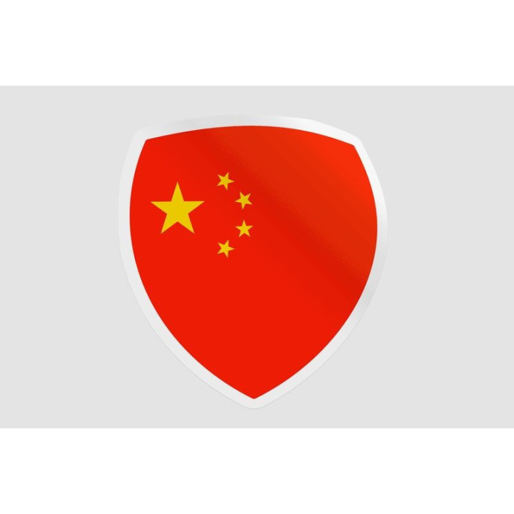China Flag Badge Style 3 - DecalsHouse