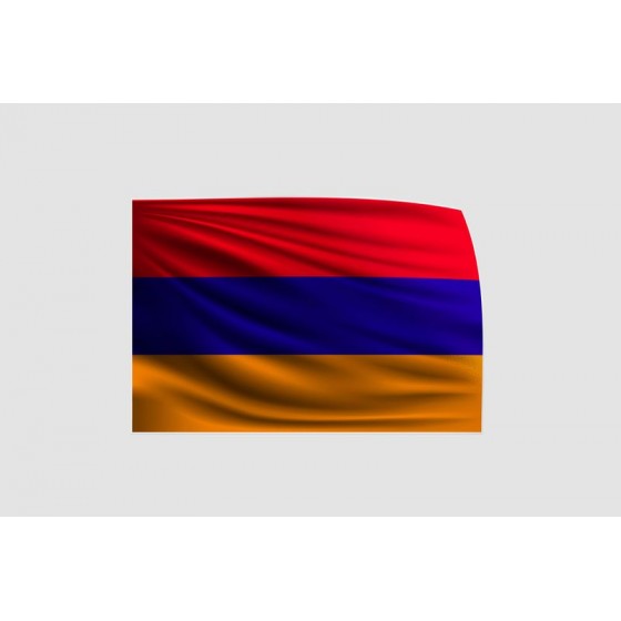 Armenia Flag Style 11 Sticker