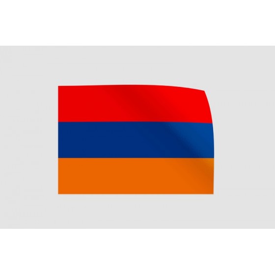 Armenia Flag Style 13 Sticker
