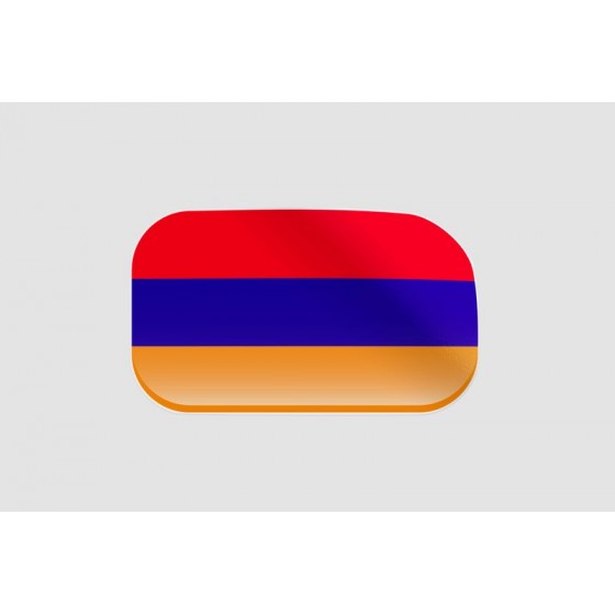 Armenia Flag Style 17 Sticker