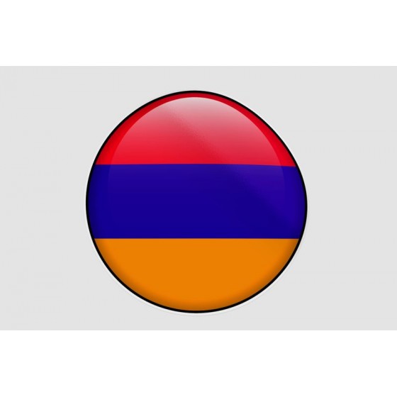 Armenia Flag Style 18 Sticker