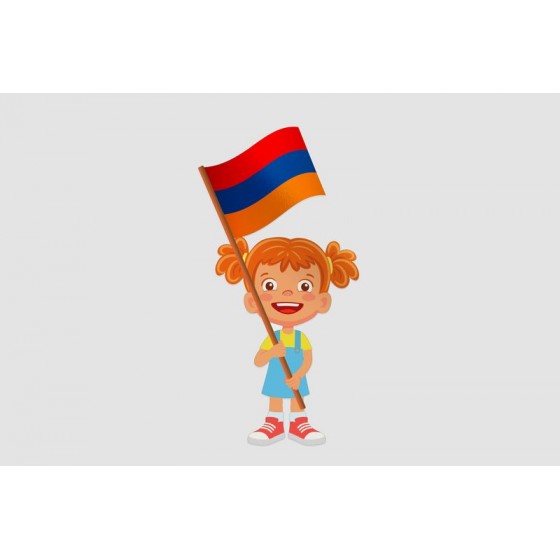 Armenia Flag Style 20 Sticker