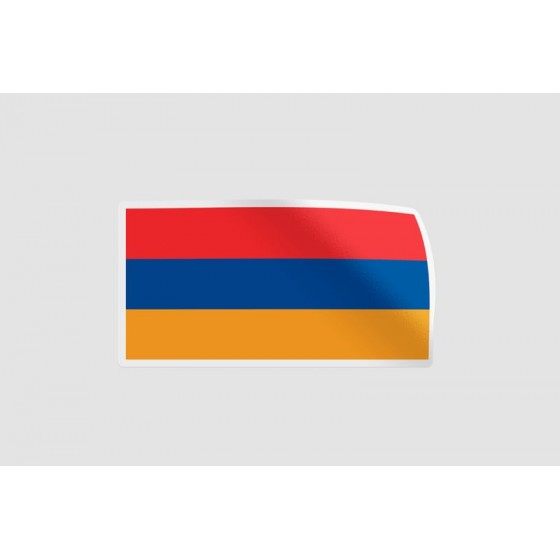 Armenia Flag Style 3 Sticker
