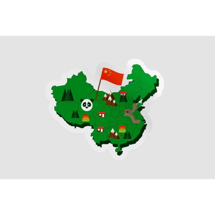 China Map Icons Style 4 - DecalsHouse