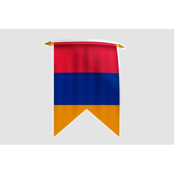Armenia Flag Style 30 Sticker