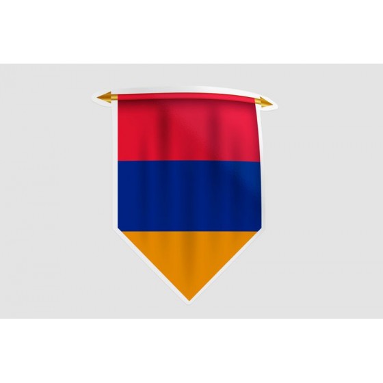 Armenia Flag Style 31 Sticker
