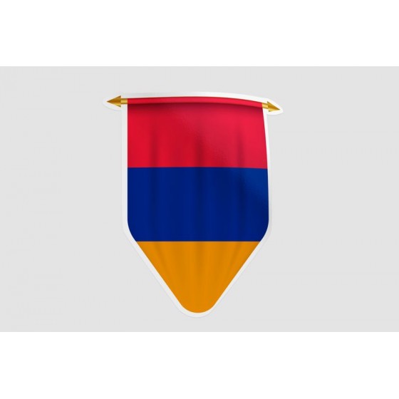 Armenia Flag Style 33 Sticker