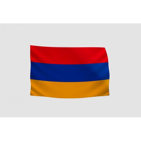Armenia Flag Style 39 Sticker
