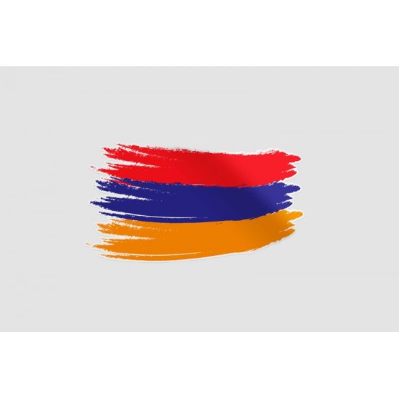 Armenia Flag Style 4 Sticker