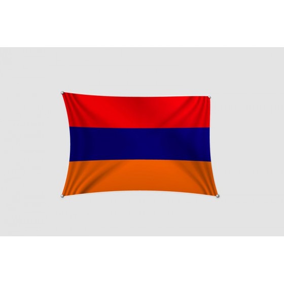 Armenia Flag Style 6 Sticker