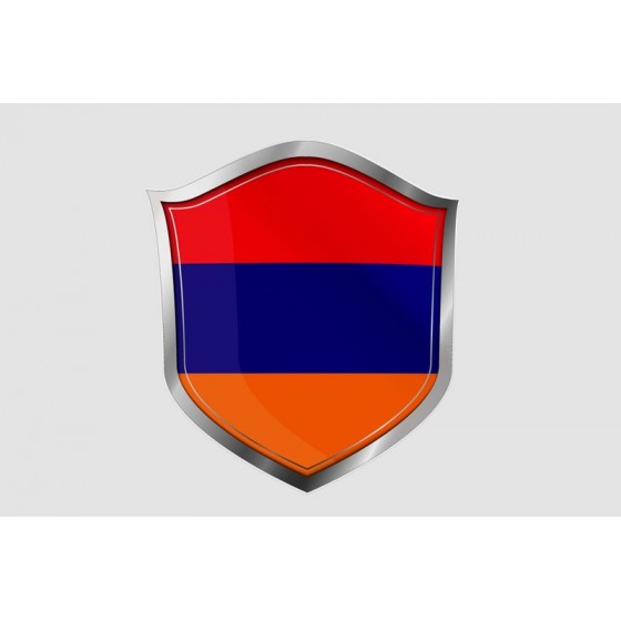 Armenia Flag Style 7 Sticker