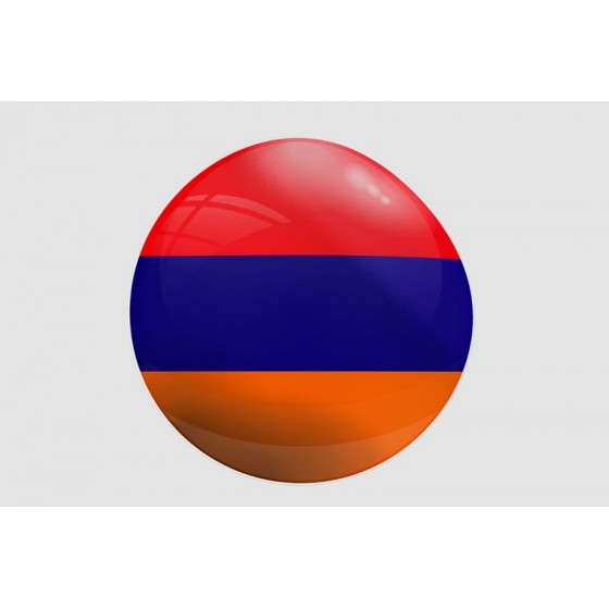 Armenia Flag Style 8 Sticker