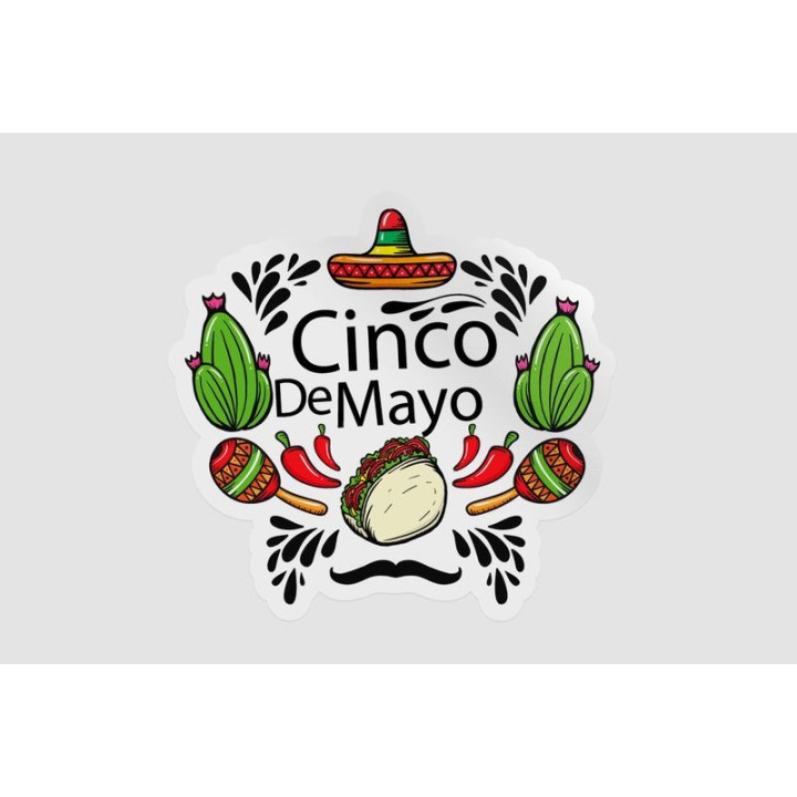 Cinco De Mayo Sticker - DecalsHouse