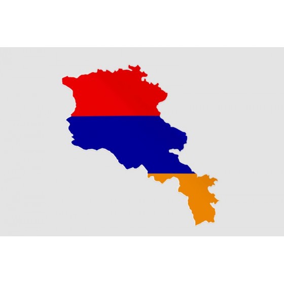Armenia Map Style 3 Sticker