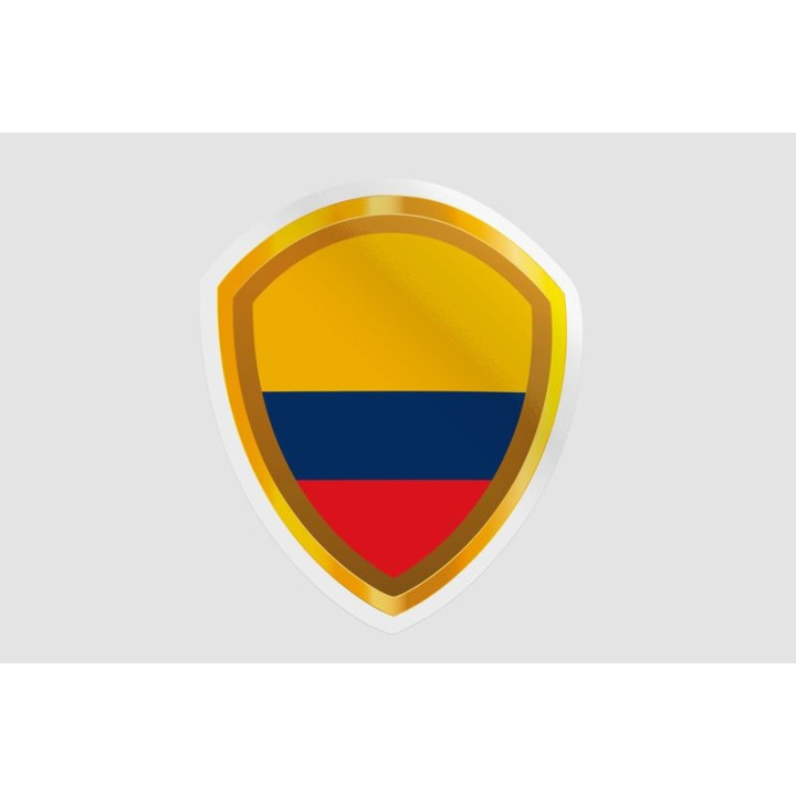 Colombia Flag Badge Style 3 - DecalsHouse
