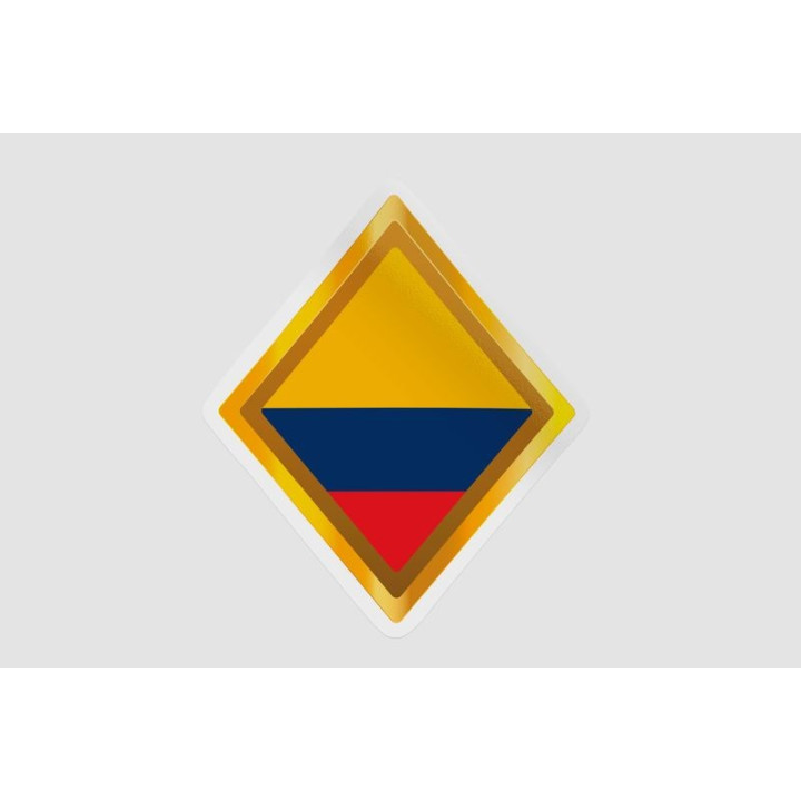 Colombia Flag Badge Style 6 - DecalsHouse