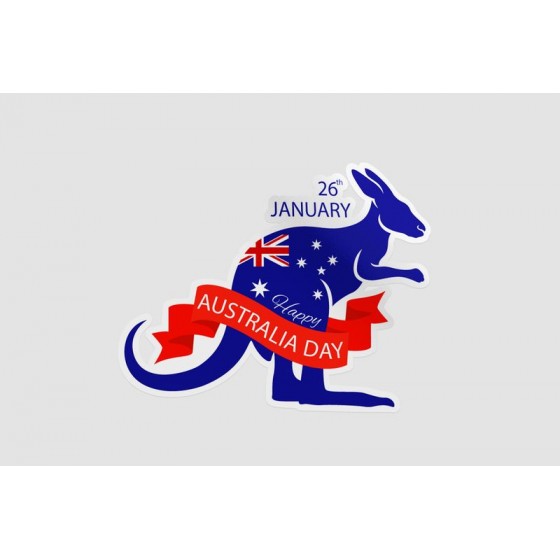 Australia Day Sticker With...