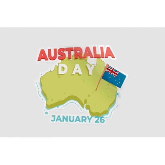 Australia Day Style 10 Sticker
