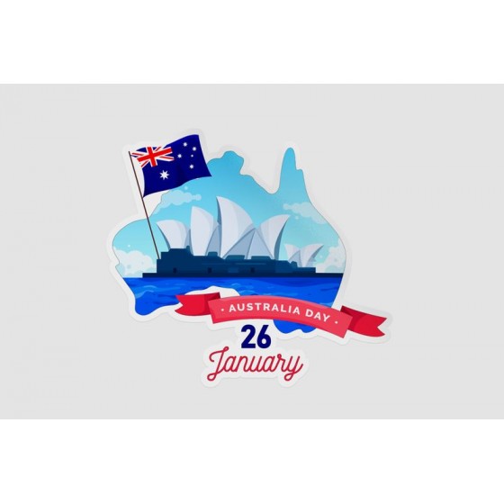 Australia Day Style 2 Sticker