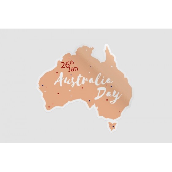 Australia Day Style 3 Sticker