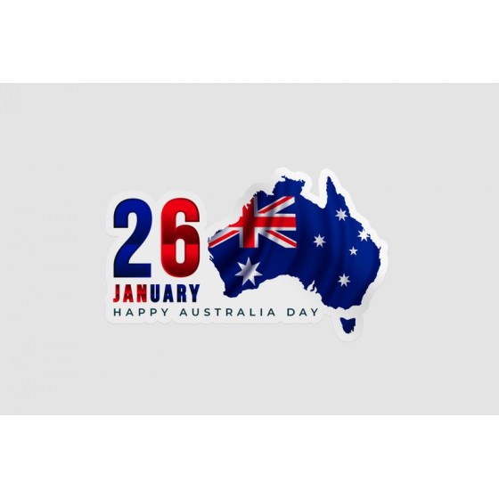 Australia Day Style 6 Sticker