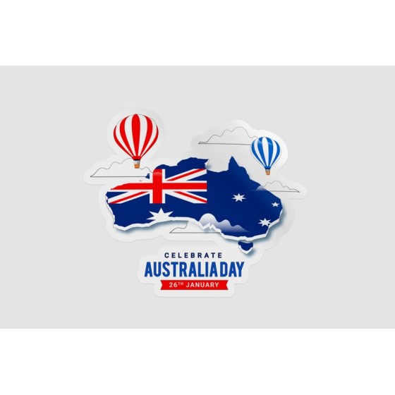 Australia Day Style 7 Sticker