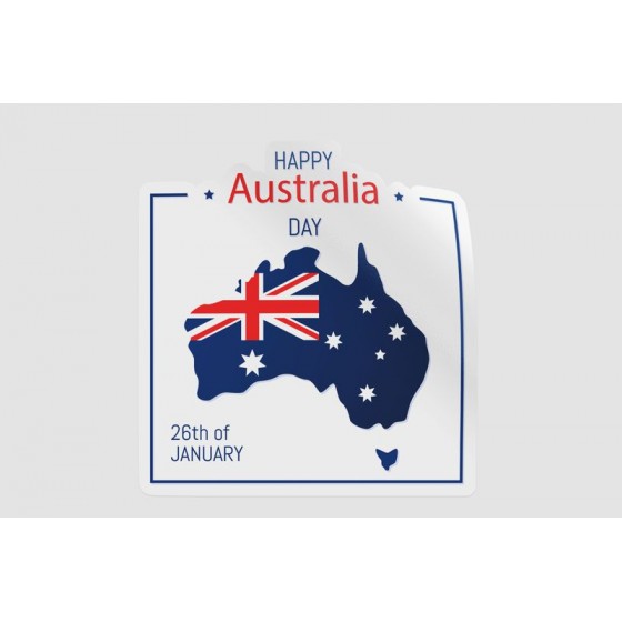 Australia Day Style 8 Sticker