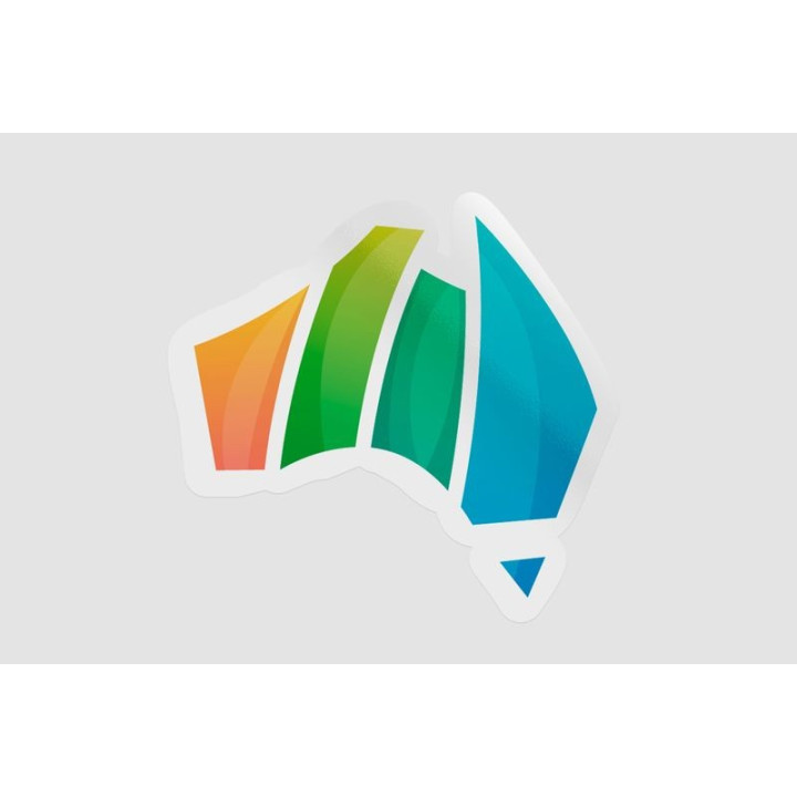 Colorful Australia Illustration Sticker - DecalsHouse