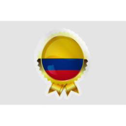 Combodia Flag Badge Style 2 Sticker - DecalsHouse