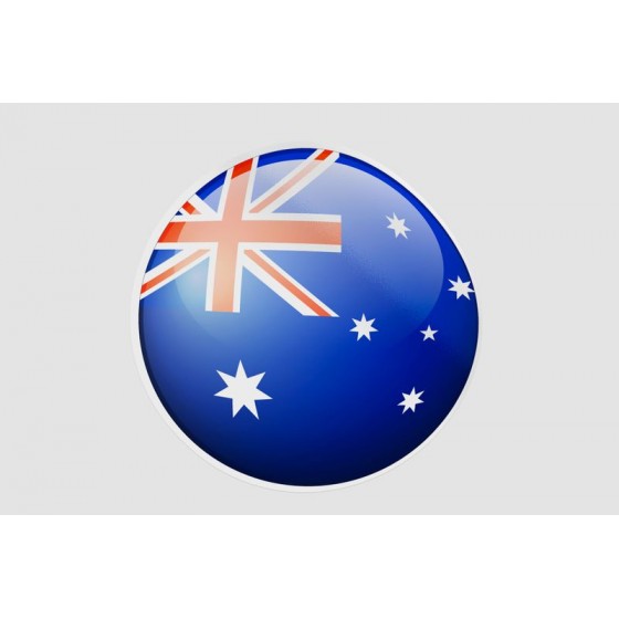 Australia Flag Style 4 Sticker