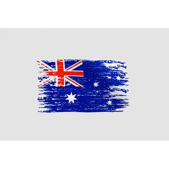 Australia Flag Style 5 Sticker