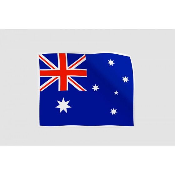 Australia Flag Style 7 Sticker