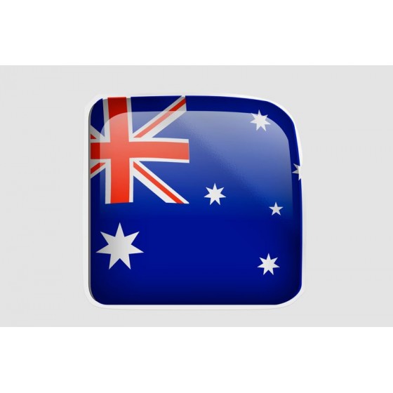 Australia Flag Style 8 Sticker