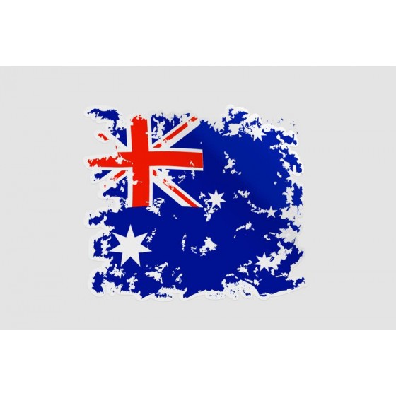 Australia Flag Style 9 Sticker