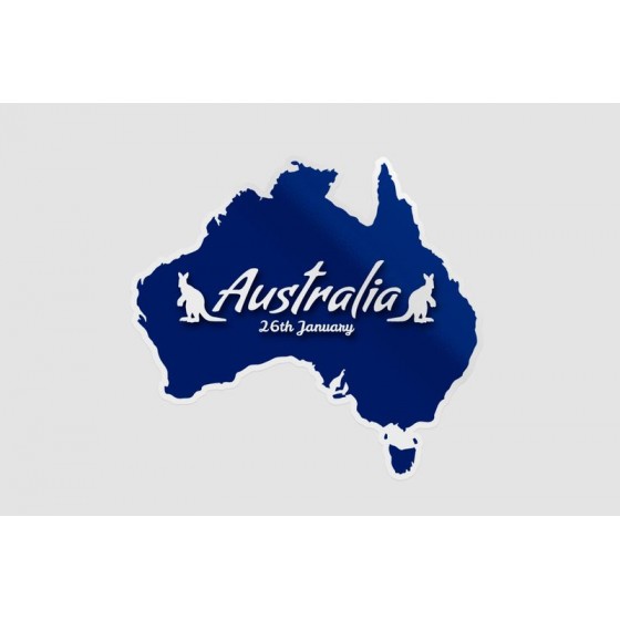Australia Map Sticker