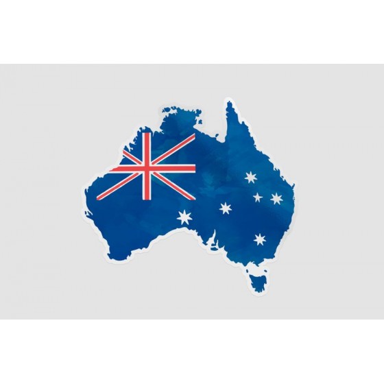Australia Map Style 10 Sticker