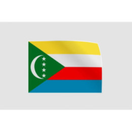 Comoros Flag Style 10 Sticker - DecalsHouse