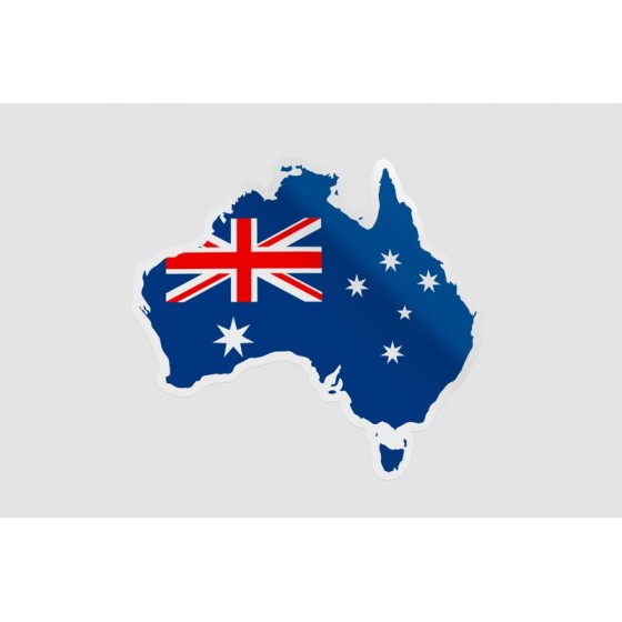 Australia Map Style 2 Sticker