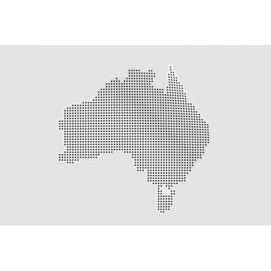 Australia Map Style 4 Sticker
