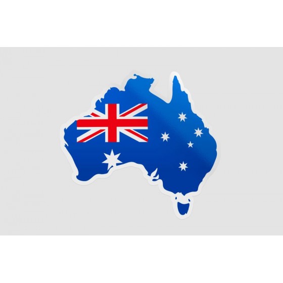 Australia Map Style 5 Sticker