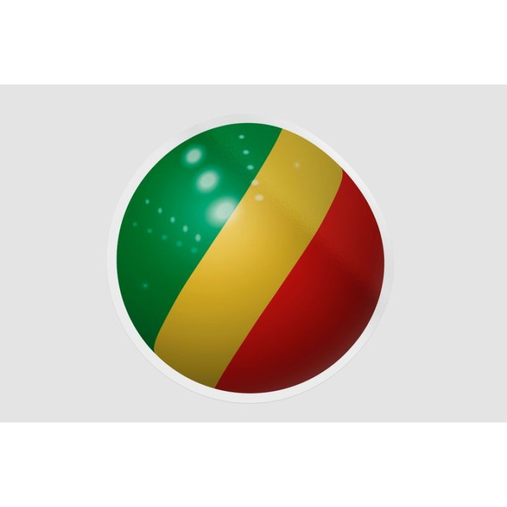 Congo Flag Ball - DecalsHouse