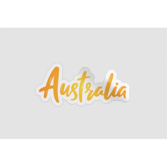Australia Writing Sticker