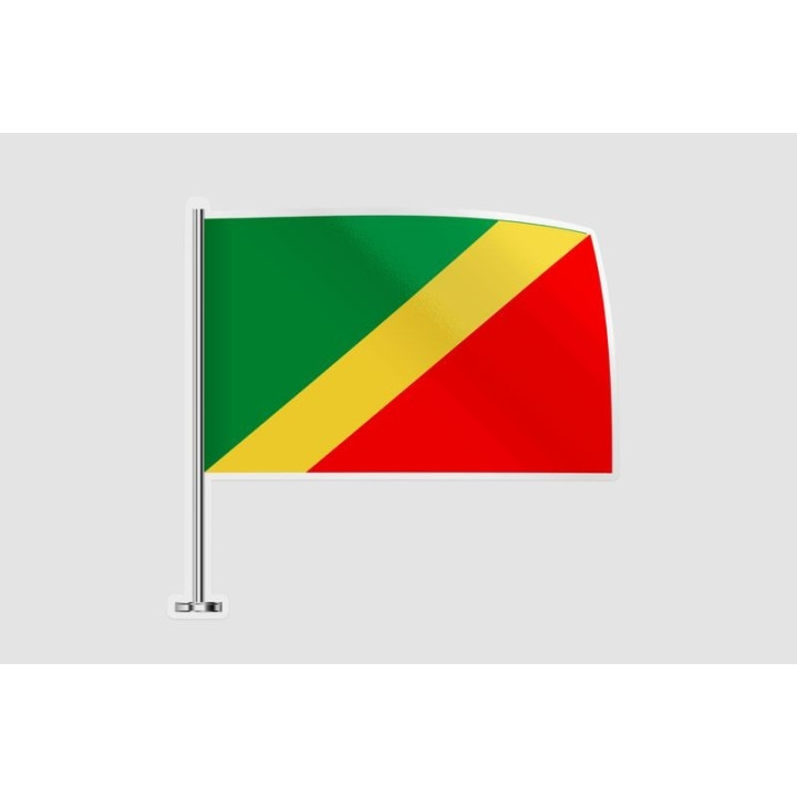 Congo Flag Pole - DecalsHouse