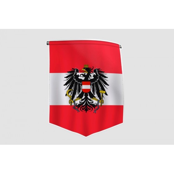 Austria Flag Style 16 Sticker