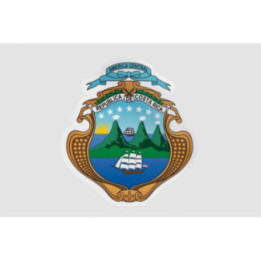 Costa Rica National Emblem Sticker - DecalsHouse