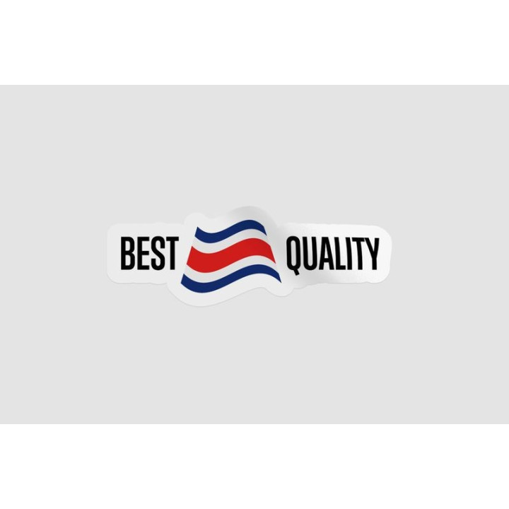 Costa Rica Quality Label Sticker - DecalsHouse