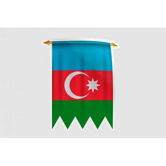 Azerbaijan Flag Style 16...