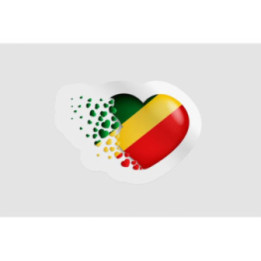 Country Flag Heart Style 4 - DecalsHouse