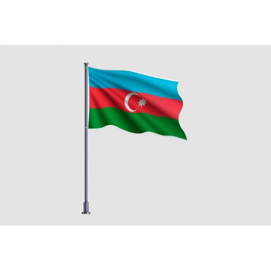 Azerbaijan Flag Style 5...